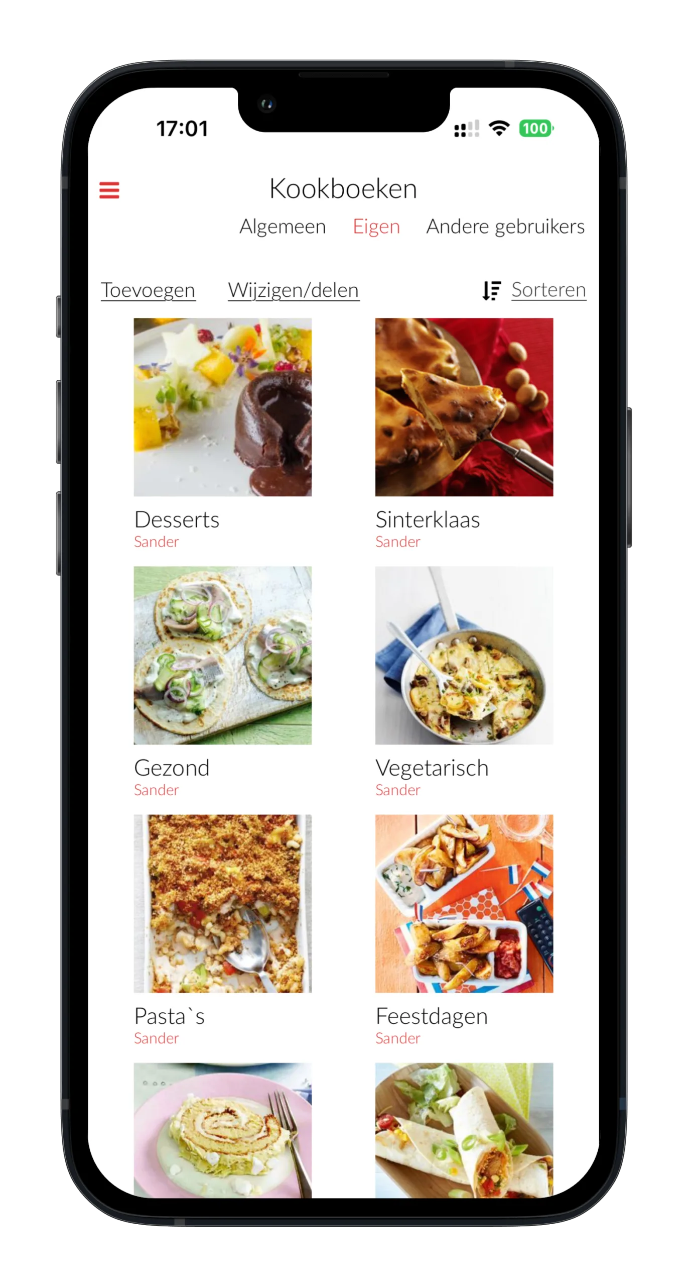 Eigen digitale kookboeken organiseren in de Receptenmaker app