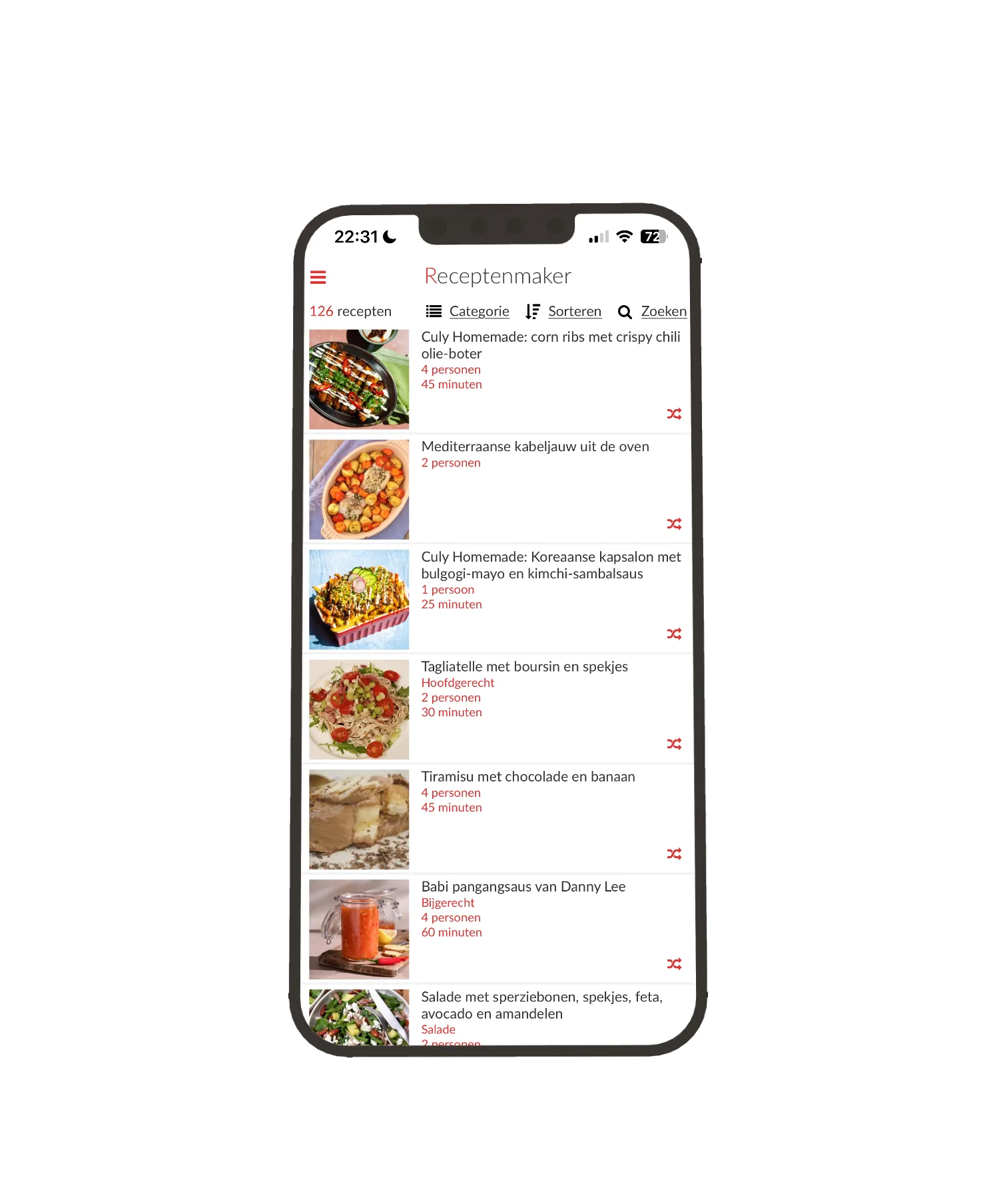 Recepten app